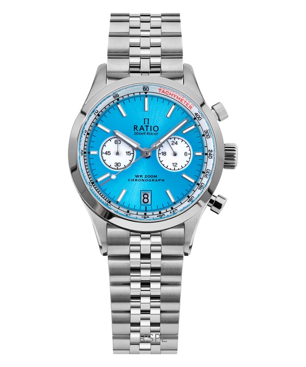 Ratio Street Racer Chronograph RTC018 200M Sunray Blue Reverse Panda Dial Limited Edition Watch