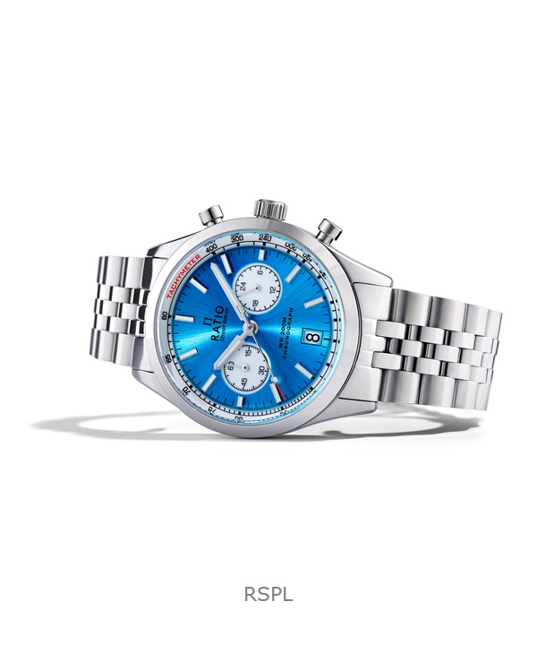 Ratio Street Racer Chronograph RTC018 200M Sunray Blue Reverse Panda Dial Limited Edition Watch 2 Ratio Street Racer Chronograph RTC018 200M Sunray Blue Reverse Panda Dial Limited Edition Watch