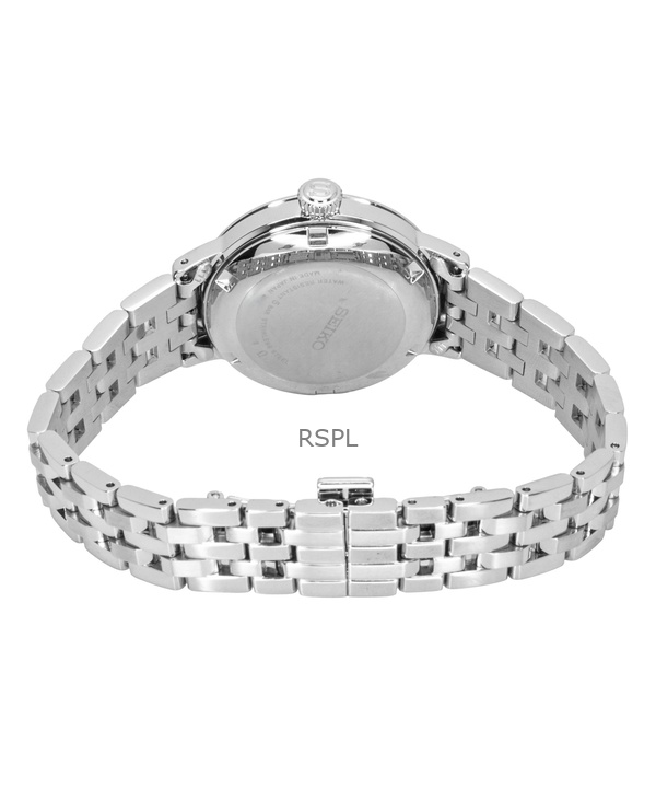 Seiko Presage Cocktail Diamond Accents Stainless Steel Silver Dial Automatic SRE017J1 Women's Watch 3 Seiko Presage Cocktail Diamond Accents Stainless Steel Silver Dial Automatic SRE017J1 Women's Watch