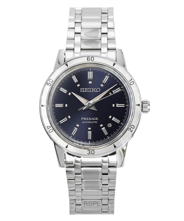 Seiko Presage Style 60’s Stainless Steel Blue Dial Automatic SRPL07J1 Men's Watch