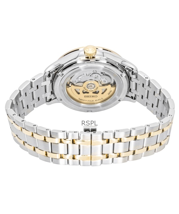 Seiko Presage Japanese Garden Two Tone Stainless Steel Gold Dial Automatic SSA464J1 Men's Watch 3 Seiko Presage Japanese Garden Two Tone Stainless Steel Gold Dial Automatic SSA464J1 Men's Watch