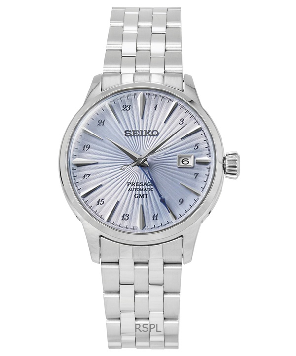 Seiko Presage Cocktail Stainless Steel Light Blue Dial Automatic SSK037J1 Men's Watch