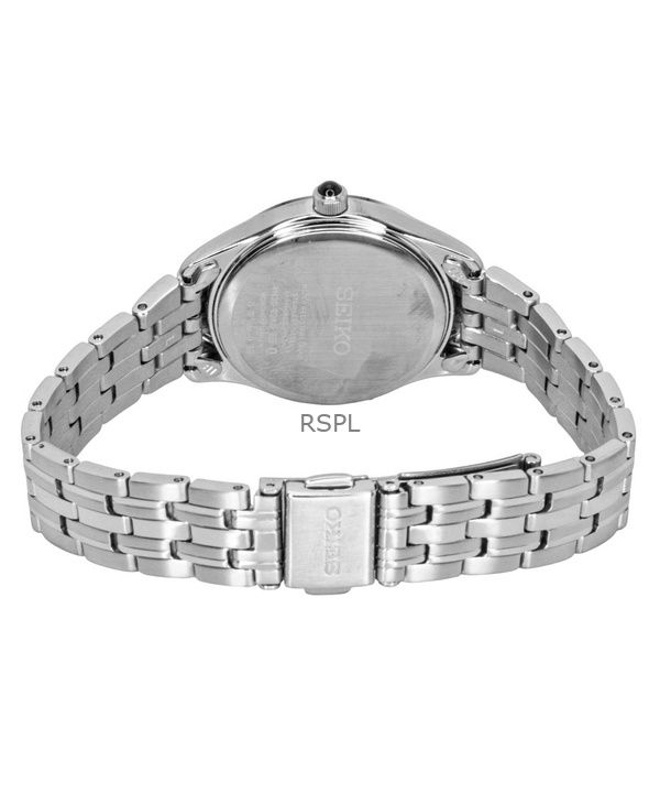 Seiko Stainless Steel Cream Dial Quartz SWR069P1 Women's Watch