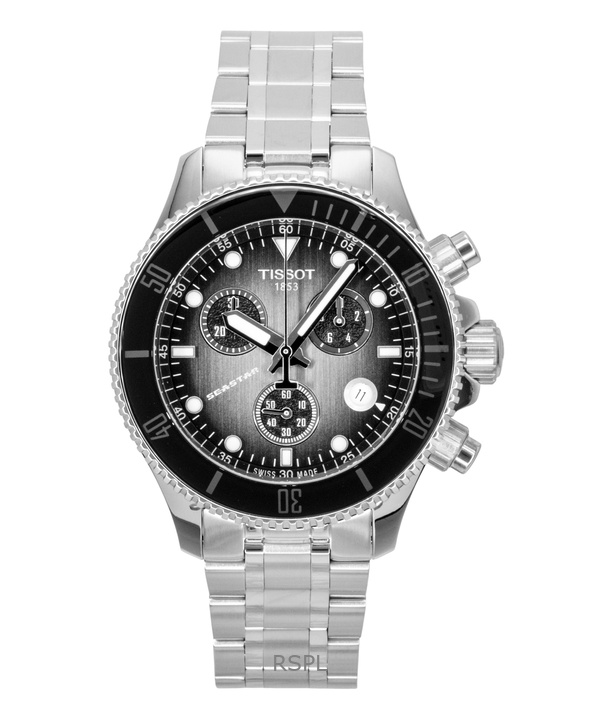 Tissot Seastar 1000 Chronograph Stainless Steel Black Dial Quartz Diver's T120.217.11.061.00 300M Men's Watch