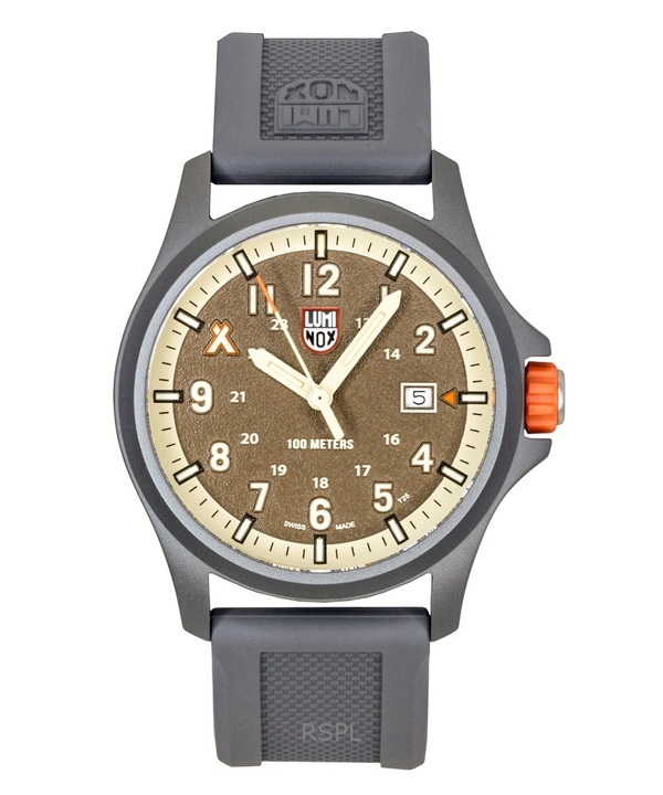 Luminox Bear Grylls Survival Land Rubber Strap Brown Dial Quartz XB.3716 100M Men's Watch