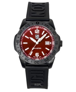 Luminox Pacific Diver Rubber Strap Red Sunray Dial Quartz Diver's XS.3135.B 200M Men's Watch