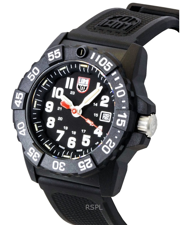 Luminox Navy Seal Rubber Strap Black Dial Quartz Diver's XS.3501 Luminox Navy Seal Rubber Strap Black Dial Quartz Diver's XS.3501.F 200M Men's Watch